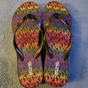 Michael Kors Bedford Platform Flip-flops RAINBOW